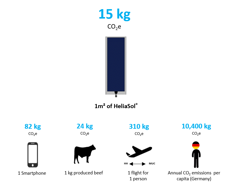 Comparison of CO2e emissions from production and living beings