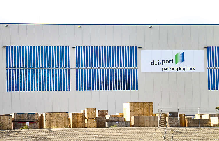 Duisport mit Heliatek-Produkten