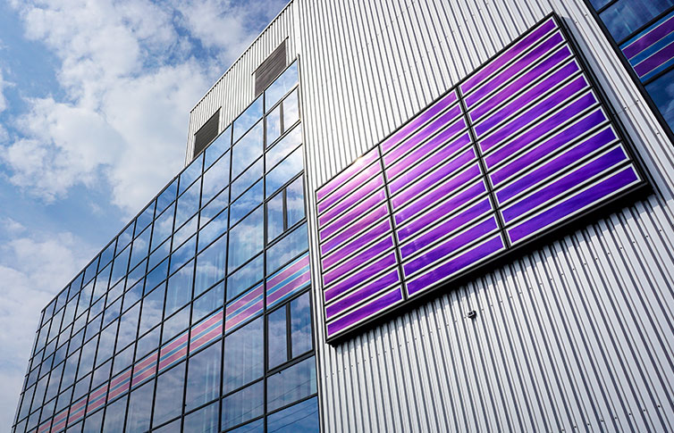 Façade and Glasintegration in PVme Project with Heliatek products